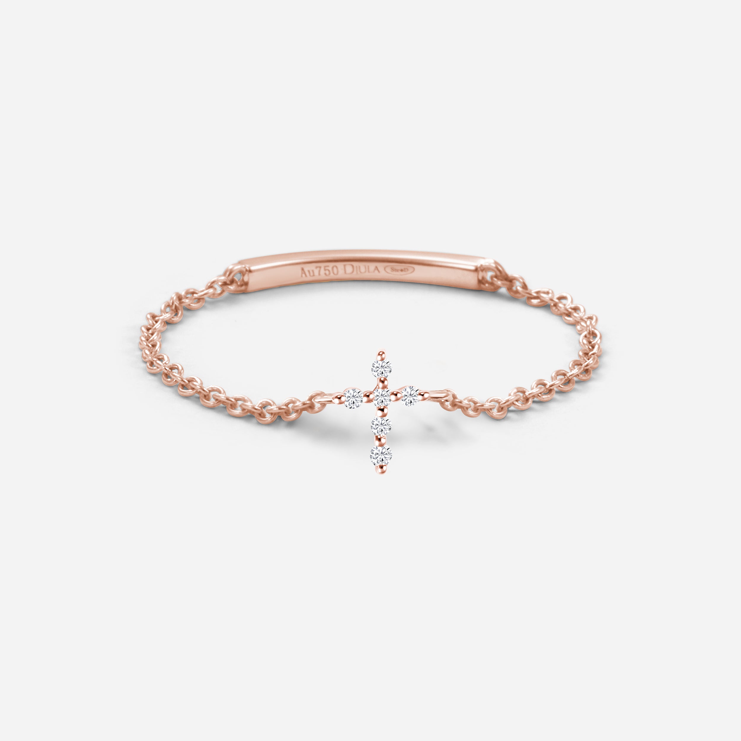 Bague Chaîne Croix Magic Touch - Maison DJULA – Djula.fr