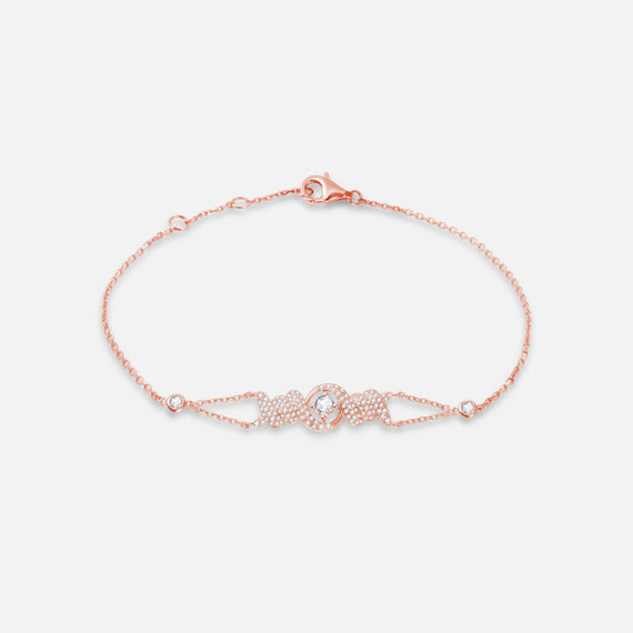 Bracelet Barbelé Semi Pavé