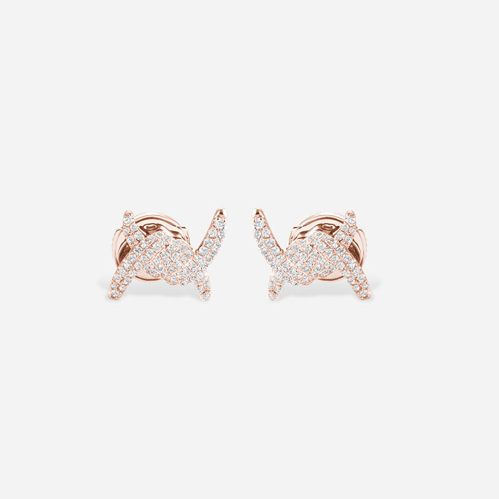 Barbelé Paved Earring Studs