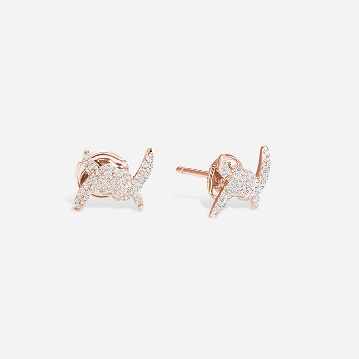 Barbelé Paved Earring Studs