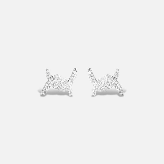 Barbelé Paved Earring Studs