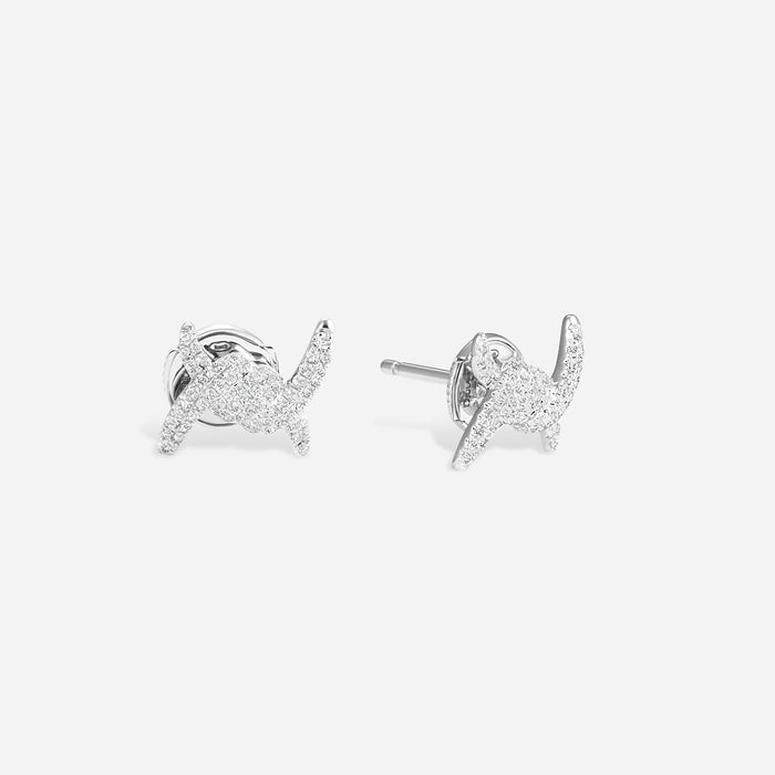 Barbelé Paved Earring Studs