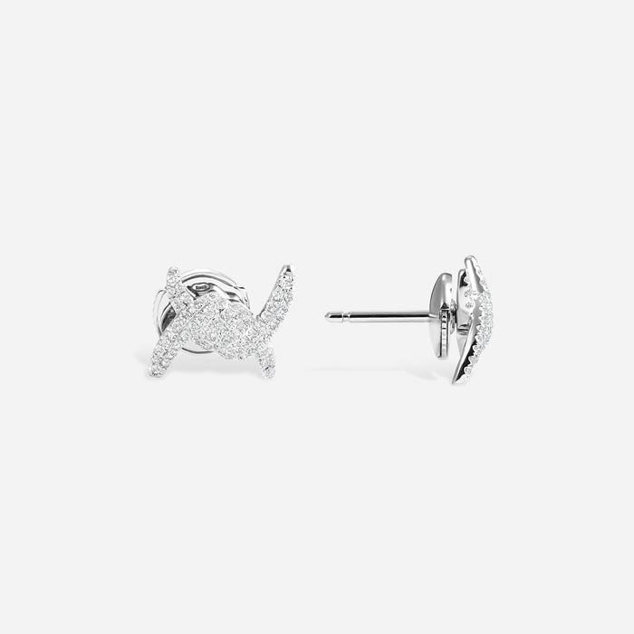 Barbelé Paved Earring Studs