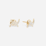 Barbelé Paved Earring Studs