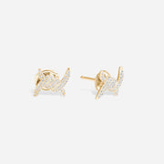 Barbelé Paved Earring Studs