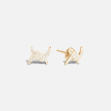 Barbelé Paved Earring Studs