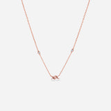 Collier Barbelé Semi Pavé