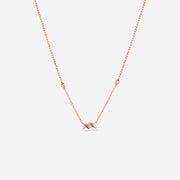 Collier Barbelé Semi Pavé