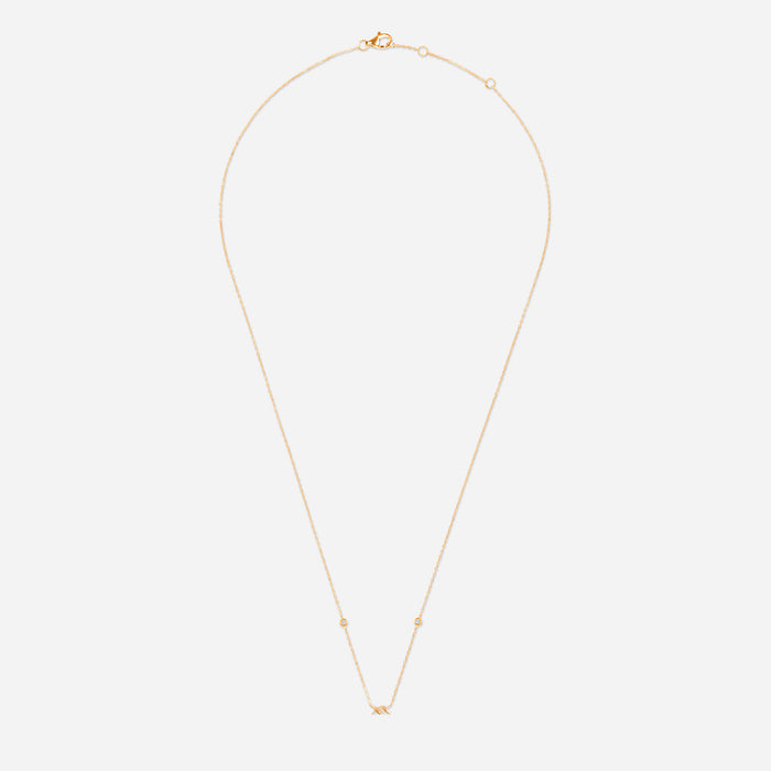 Collier Barbelé Semi Pavé