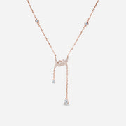 Barbelé Drop Paved Necklace