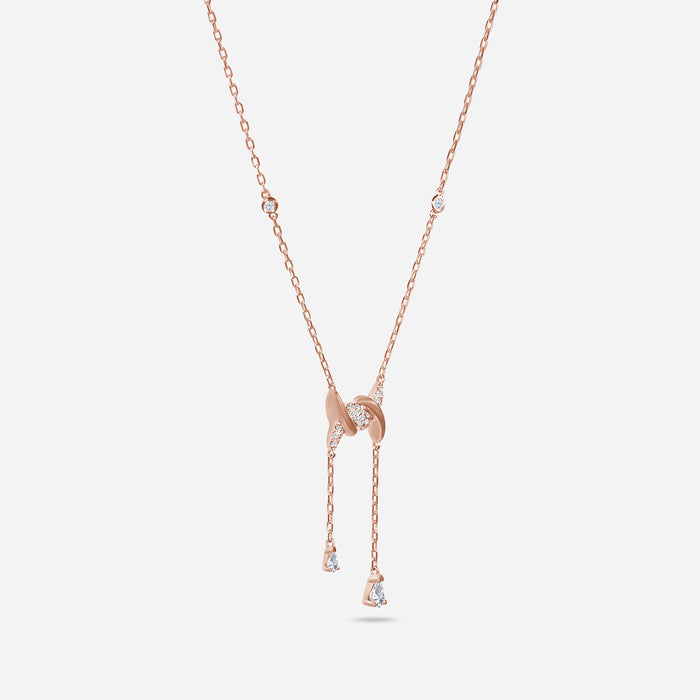 Collier Drop Barbelé Semi Pavé