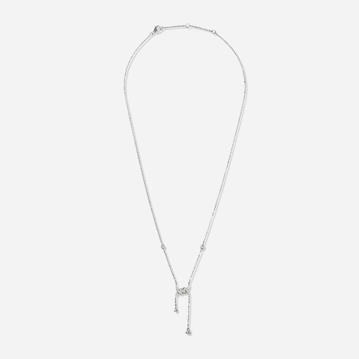 Barbelé Drop Paved Necklace