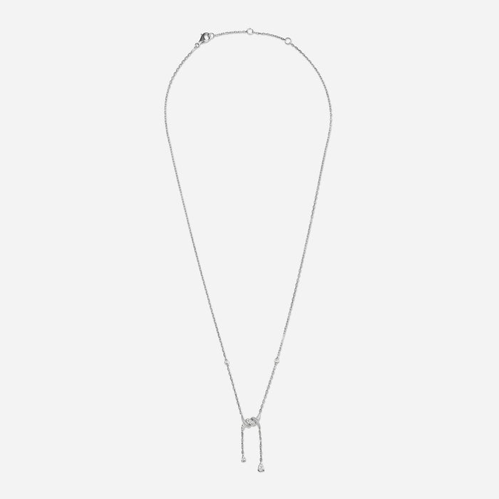 Collier Drop Barbelé Semi Pavé