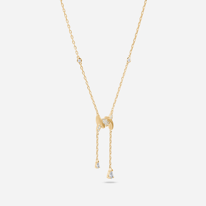 Collier Drop Barbelé Semi Pavé