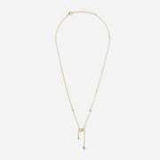 Barbelé Drop Paved Necklace