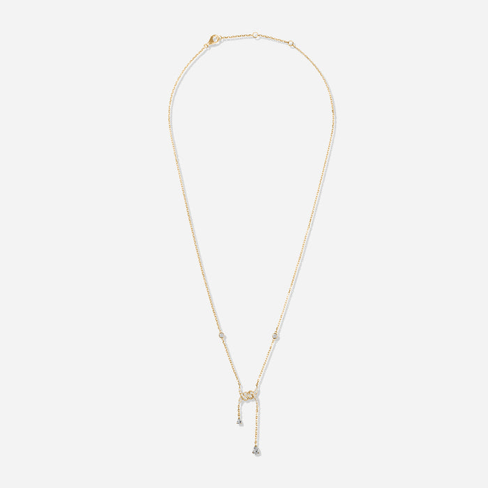 Barbelé Drop Paved Necklace