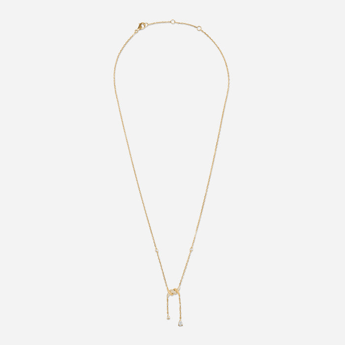 Collier Drop Barbelé Semi Pavé