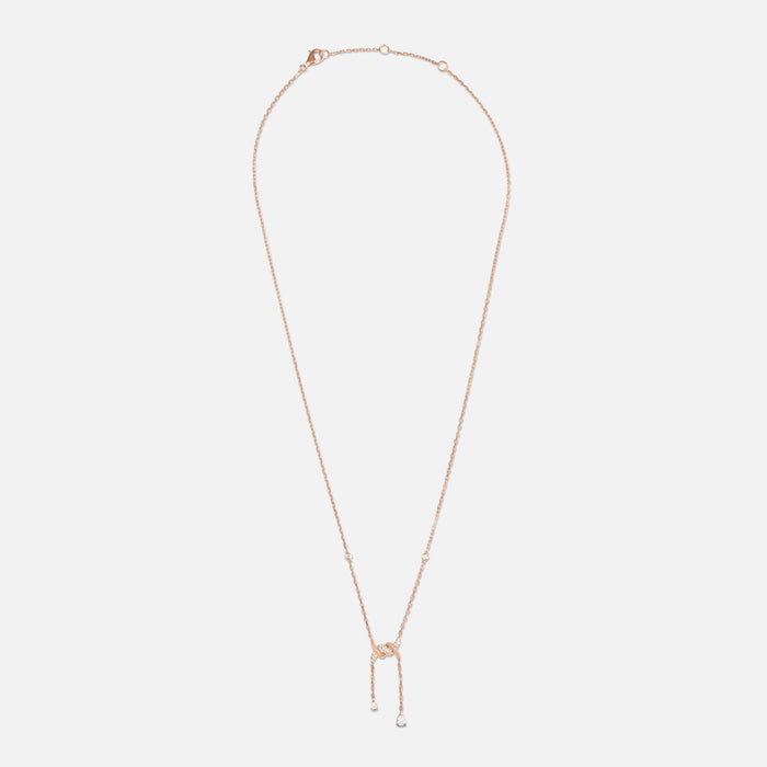 Barbelé Drop Half Paved Necklace