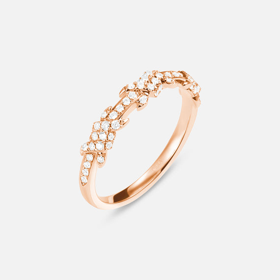 Barbelé Triple Paved Ring