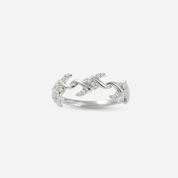 Barbelé Instinct Half Paved Ring