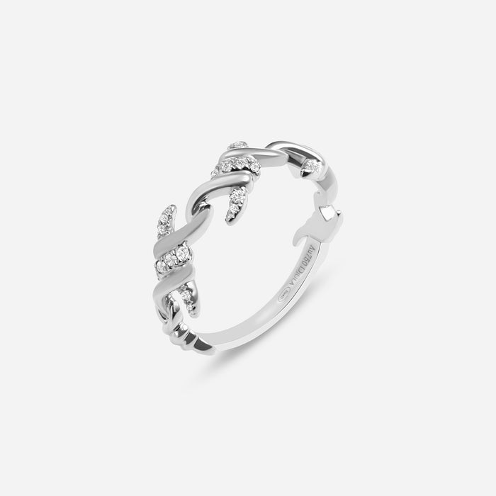 Barbelé Instinct Half Paved Ring