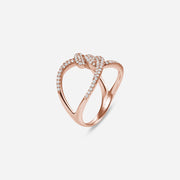 Barbelé Twist Paved Ring