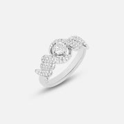 Bague Solitaire Barbelé 0,3ct