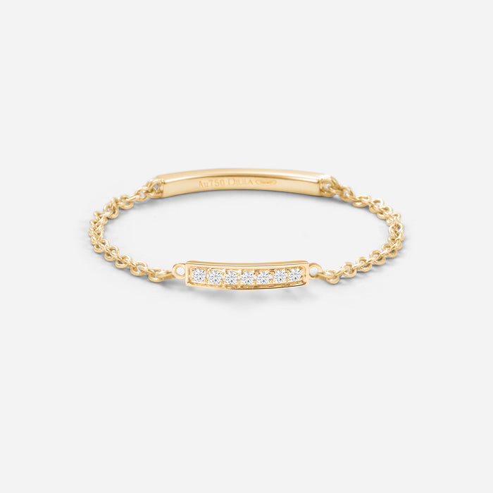 Bague Chaîne Baguette Magic Touch