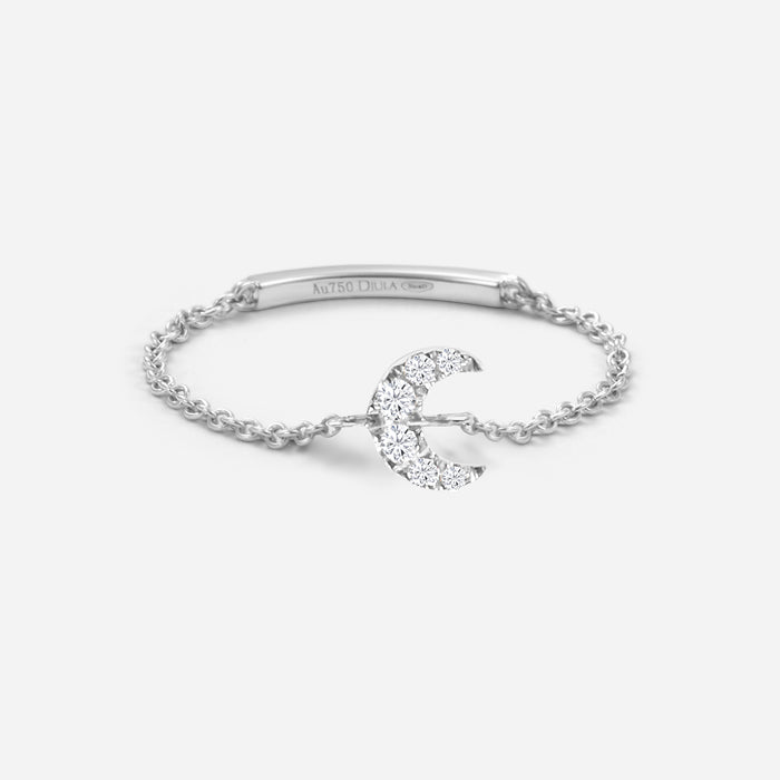 Magic Touch Moon Chain Ring