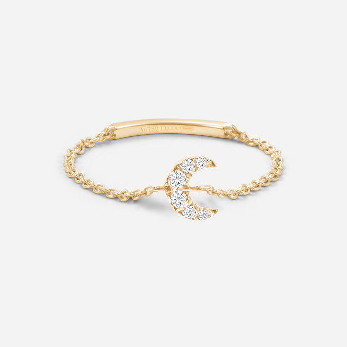 Magic Touch Moon Chain Ring