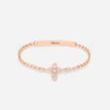 Bague Magic Touch chaîne croix