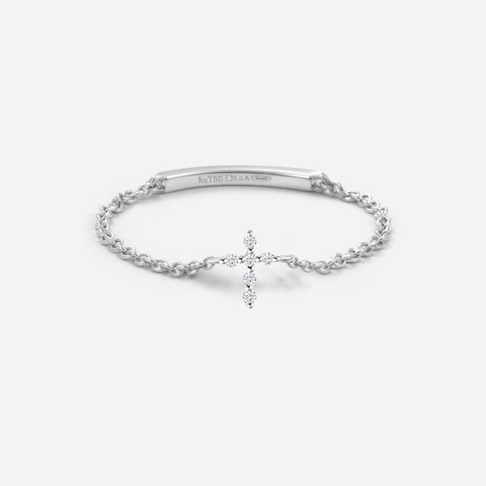 Bague Chaîne Croix Magic Touch