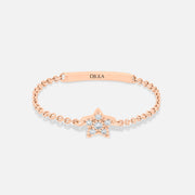 Magic Touch star chain ring