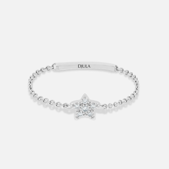 Magic Touch star chain ring