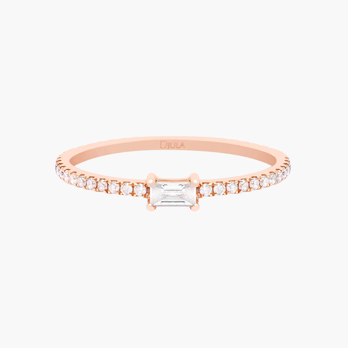 Bague baguette Union