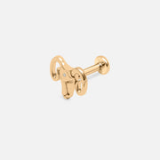 GOLD AND DIAMOND ARIES ASTRO PIERCING