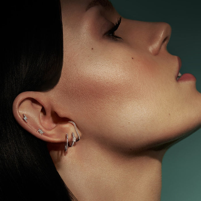 Piercing éclair pavé