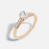 Union pear solitaire 0.5ct