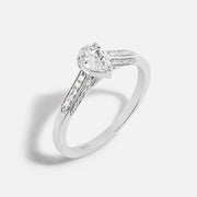 Union pear solitaire 0.5ct