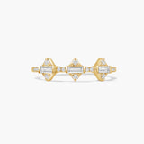 Endless 3 baguettes Ring