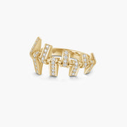 Pulsion asymmetrical ring