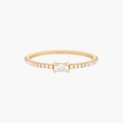 Union baguette ring