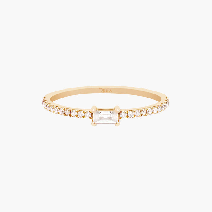 Union baguette ring