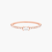 Union baguette ring