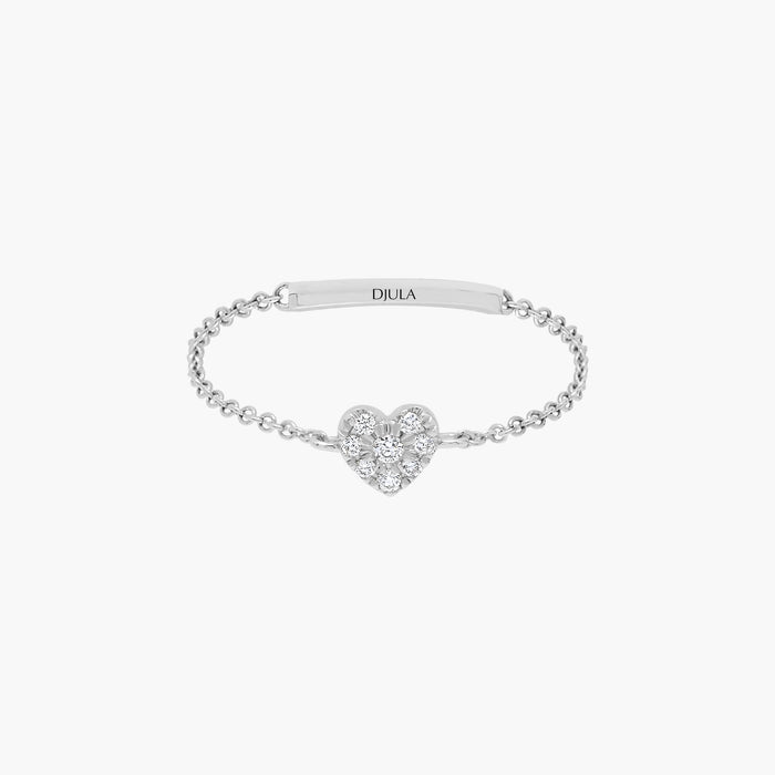 Magic Touch heart chain ring