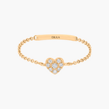 Magic Touch heart chain ring