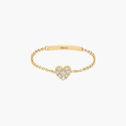 Magic Touch heart chain ring