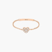 Magic Touch heart chain ring