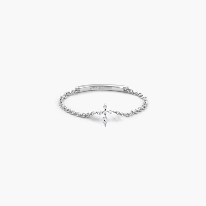Bague Chaîne Croix Magic Touch