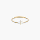 Bague Chaîne Croix Magic Touch